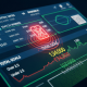 Digital sports betting interface showing rapidly shifting football odds with an injury alert icon, illustrating the immediate impact of player injuries on betting lines and market dynamics.