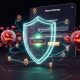 Digital shield icon protecting a premium online casino login interface, symbolizing robust two-factor authentication and advanced security against cyber threats.